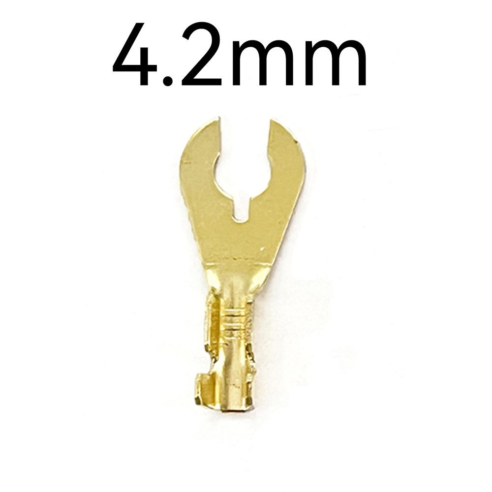 100PCS 4.2 5.2 6.2 8.2 Wire Connectors Brass Electrical Kit U-Type Terminals  Switching Power Supply