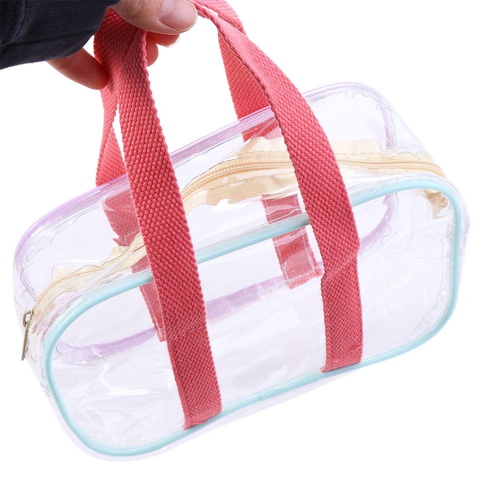 Large Capacity PVC Tote Bag Transparent Makeup Bag Waterproof Beach Bag Waterproof Storage Bag