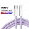 Original PD 60W Fast Charger 6A USB C To Type C Cable For Apple iPhone 15/16 Pro MAX Quick Charging For Samsung S24 Xiaomi Cable