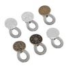 24pcs Metal Jeans Expander Button Elastic Spring Pants Waist Extender  For Skirts Trousers