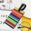 1PCS Geometric Silicone Luggage Tags Fashion Travel Accessories Suitcase ID Addres Name Holder Baggage Tag Label Luggage Tags