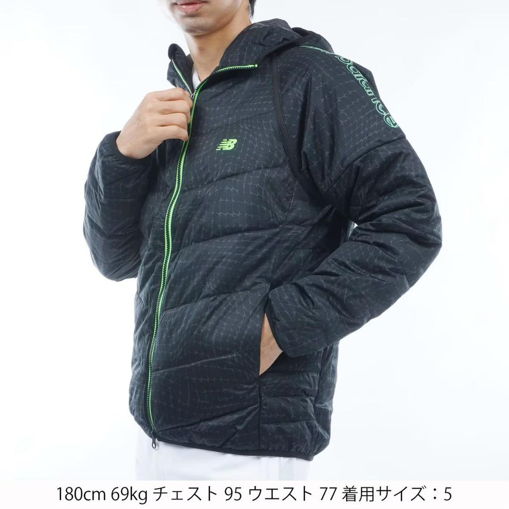 [New Balance] Men's Water-Repellent 2-Way Zip Insulated Jacket (Stretch / Topthermo Moisture-Wicking & Heat-Generating) / 012-3220003 010_Black 5 [L]