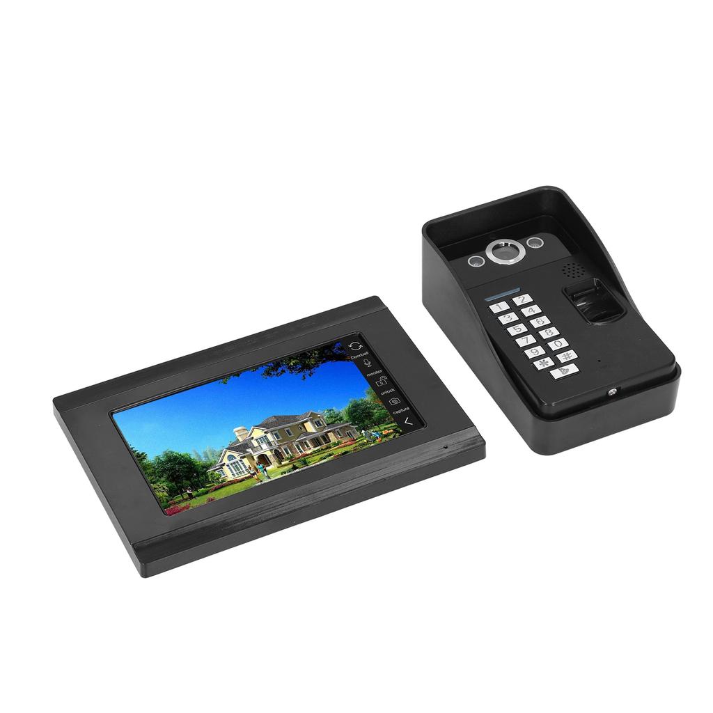 100?240V Fingerprint Visual Doorbell Wireless WiFi Password Doorbell Support Remote Recording