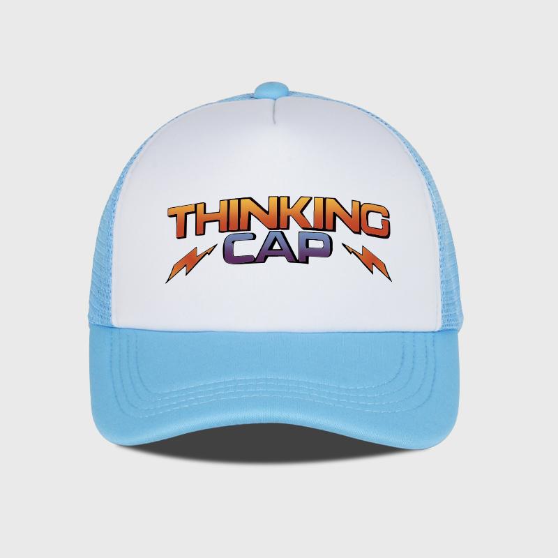 Mlfo Thinking Cap Printed Mesh Baseball Cap Outdoor Mesh Baseball Cap Casual Trucker Hat Unisex Casual Fashion Item
