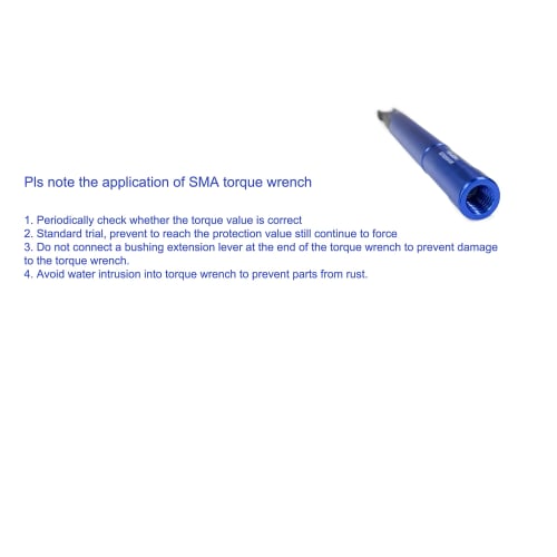 TOJOIN SMA Torque Wrench for RF Connectors, 1 Piece, 8-Inch (0.9 Nm) Opening, 8mm (5/16-Inch) SMA to 3.5mm/2.92mm Adapter Converter, Portable Wrench f