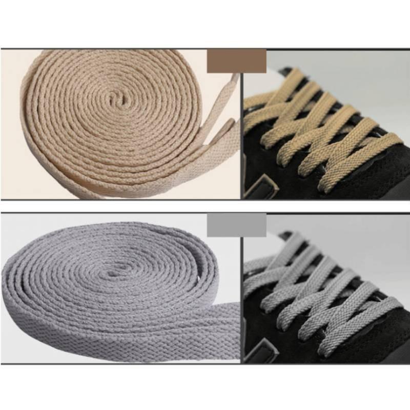 Terylene Cotton Shoelace Colorful Flat Shape Sports Casual Shoes Simple Fashion