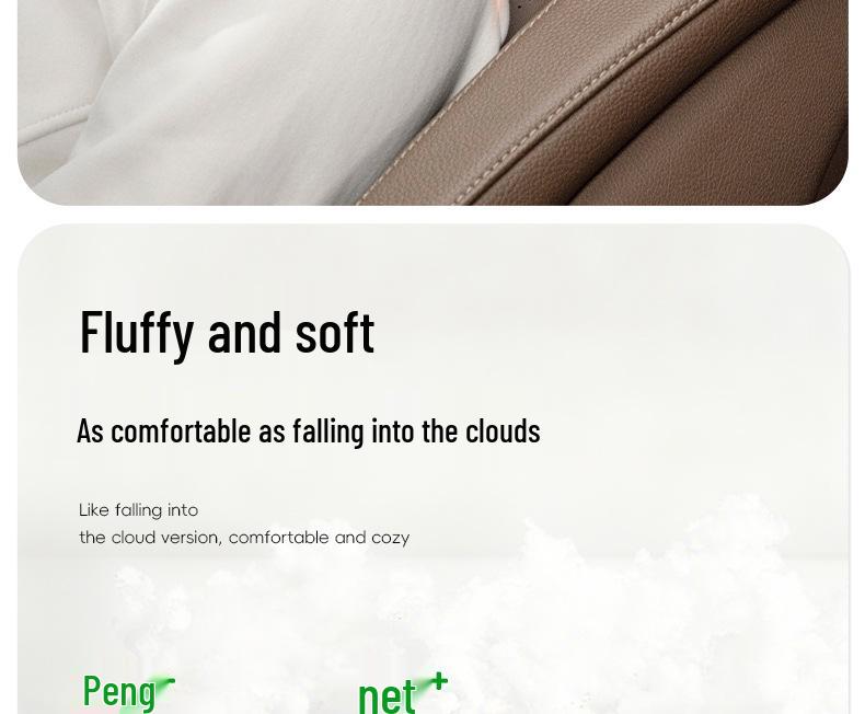 L60 Headrest Lumbar Support Pillow - Comfortable Neck Protection Car Accessory