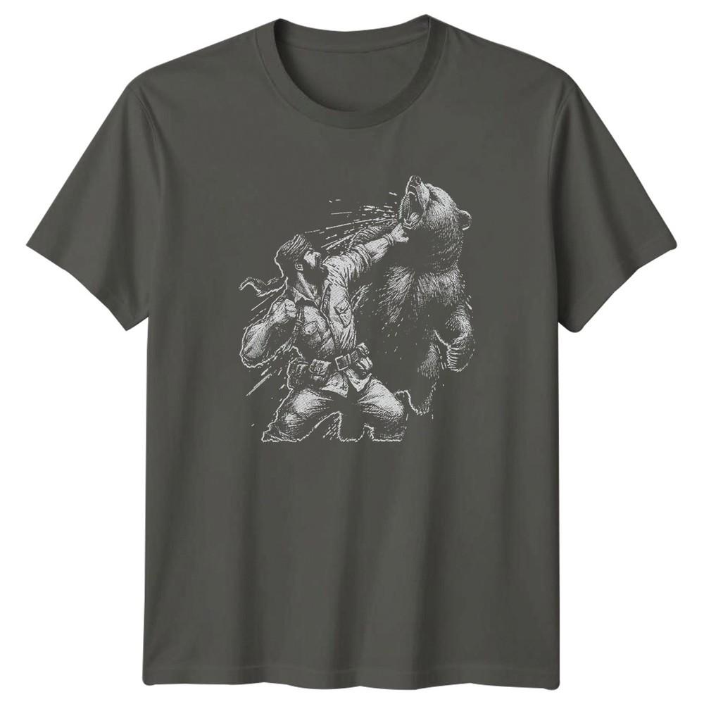 I Punch Bears For Fun Unisexs TShirt Wilderness Survival Birthday Gift For Him