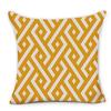 Yellow Geometric Petal Linen Pillowcase Sofa Cushion Cover Home Decoration Can Be For You 40X40 45X45 50X50 60X60