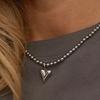 Love Heart Necklace Pearl Jewelry for Women Irregular Shape Design Minimalist Gift Versatile Layering Piece Elegant Jewelry