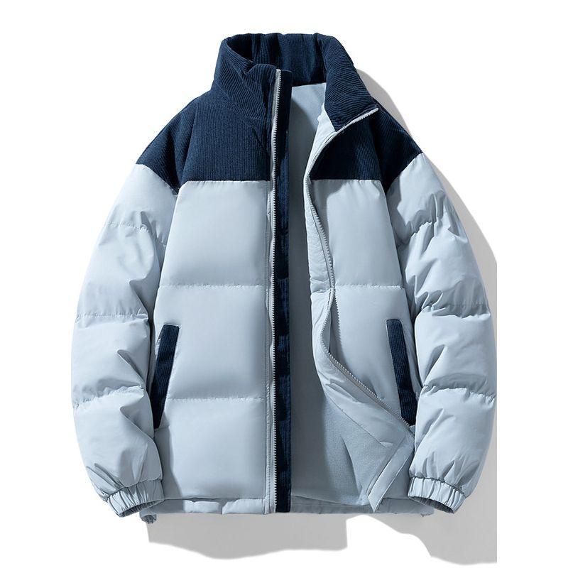 New Winter Couple's Jackets for Men and Women, Casual Windproof Fleece-Lined Thick Warm Stand-Collar Cotton Coats