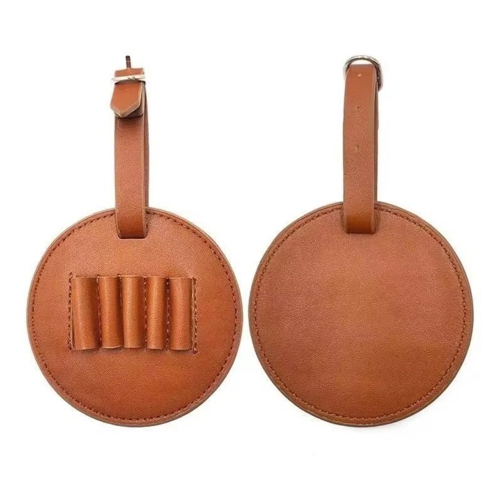 Portable Leather Golf Tees Holder Double-Sided Design Multiple Holsters Golf Tees Cover Golf Tees Carrier Golf Training