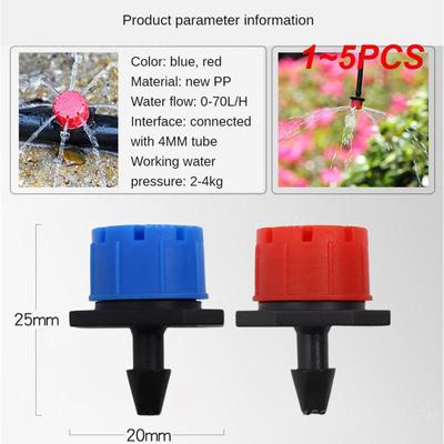 1~5 STÜCK Tropfbewässerung Für Mikrosprinkler Einstellbar Garten Gartenarbeit Achtloch Bewässerungszubehör Tropfer Mikro-Tropf