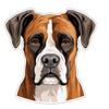 German Boxer Pet Dog Animal Car Sticker Waterproof Styling Automobiles Motorcycle Exterior Accessories Vinyl Decals Y207