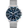 Diver Blue Silver Stainless Steel Mesh Men's Quartz Watch AR11587