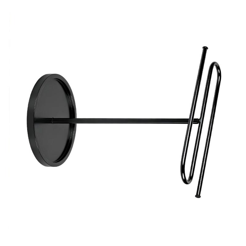 Metal Towel Holder S-Shape Hand Towel Stand with NonSlip Base Space Saving for Bathroom and Kitchen Simple Installation HX6C