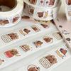 500Pcs Capybara Stickers Roll Waterproof PVC Self-Adhesive Decals Cute Animal & Food-Themed Perfect for Laptops Scrapbook Phones