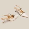 H968-5 New summer shoes women's skirt fashionable versatile pointed head bag head high heels thin heel sandals