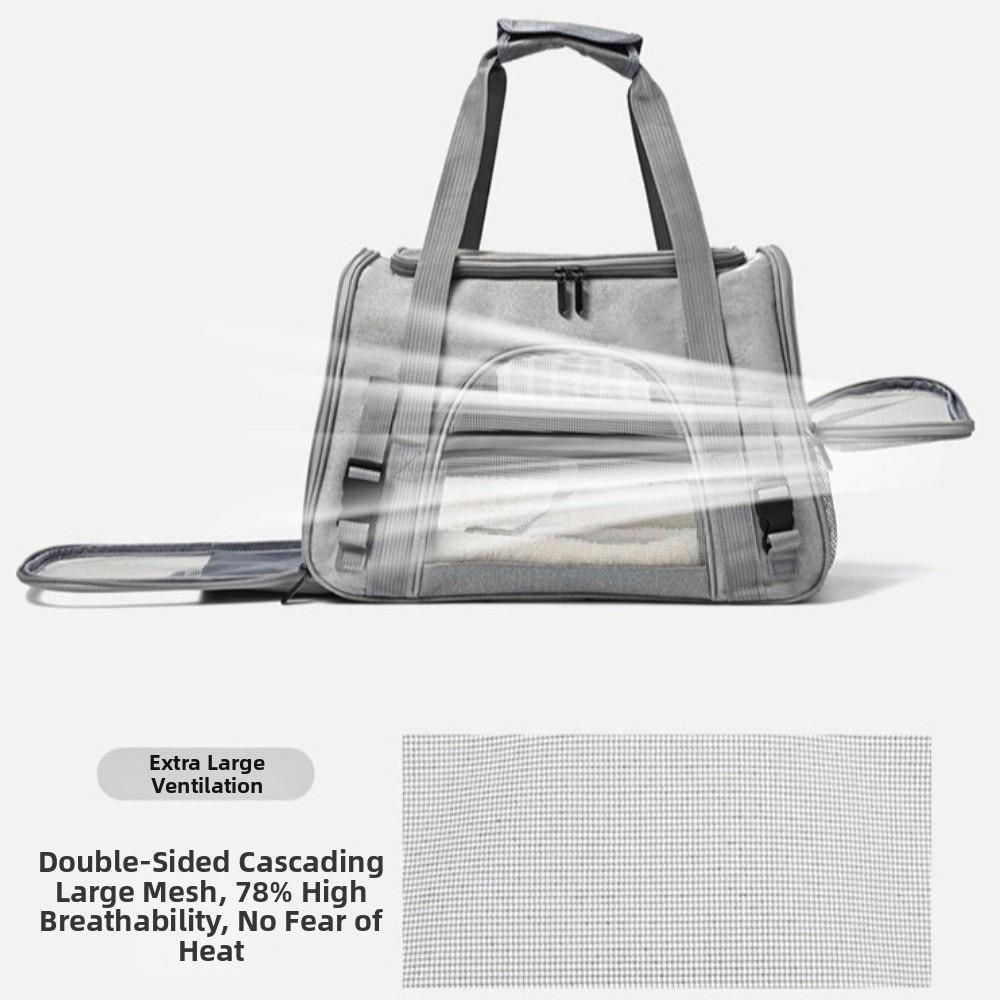 Collapsible Cat Bag Portable Dog Carrying Case Easy Storage Pet Carrier  for Travel
