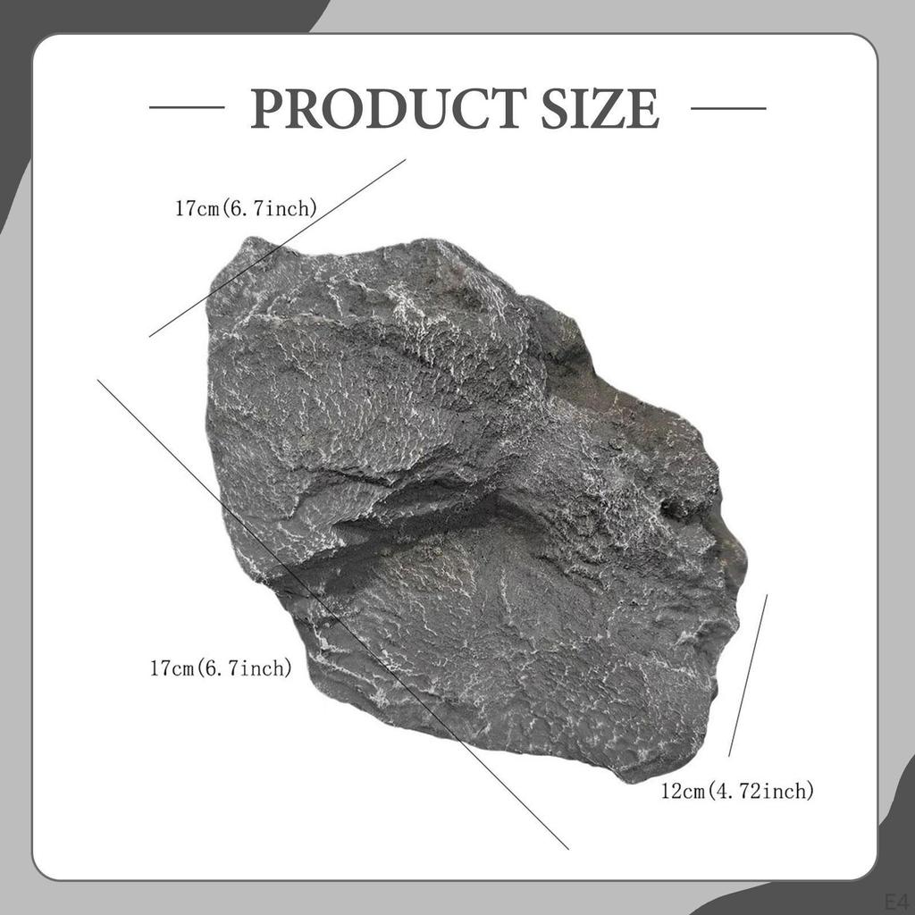 Fake Rock Faux Stone PU Foam Multipurpose Low Maintenance Props Artificial Landscape for