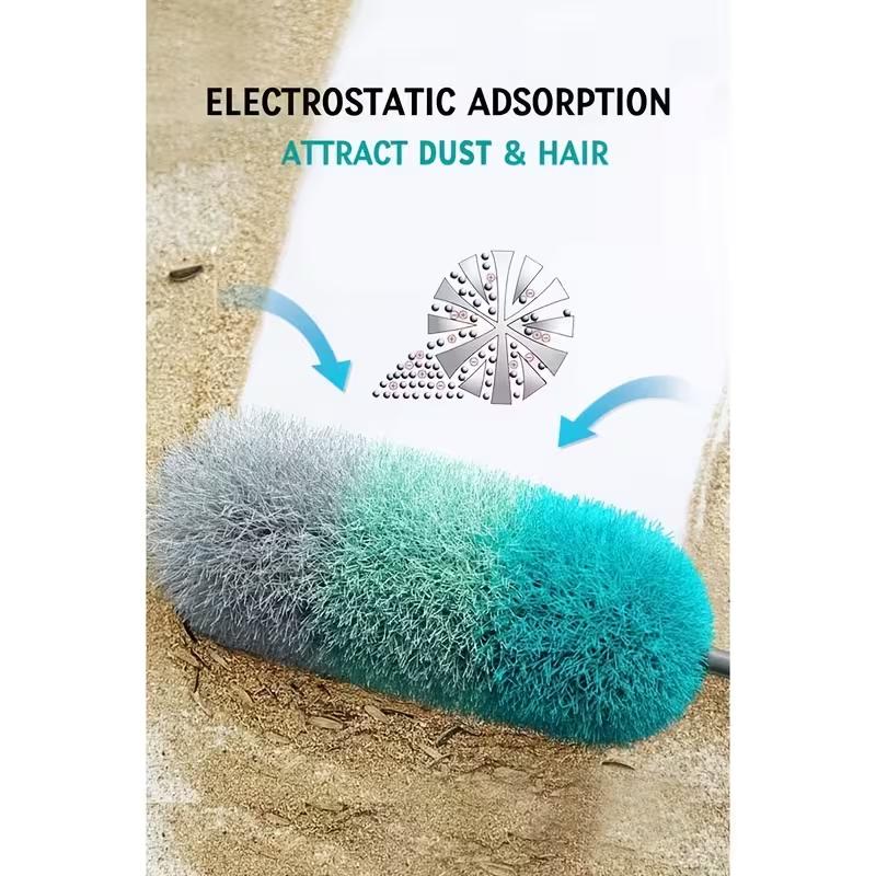 Extendable Microfiber Duster Flexible Long Handle Telescopic Pole Electrostatic Dust Cleaning Brush for Home Office Car Duster