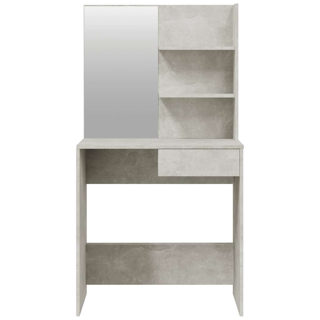 Vidaxl Dressing Table Set, Concrete Grey, 74.5X40X141 Cm