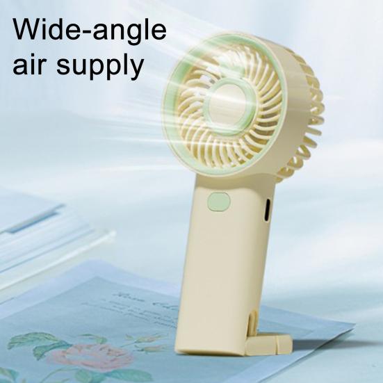 Summer Mini Handheld Fan 3 Speed Adjustable USB Rechargeable Cat Ears Cooling