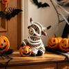 Whimsical Halloween Table Decor Highland Cow Statue Decor, Funny Resin Ghost Figurine for Home Mantel Decorations Office Tiered Tray Desk Shelf