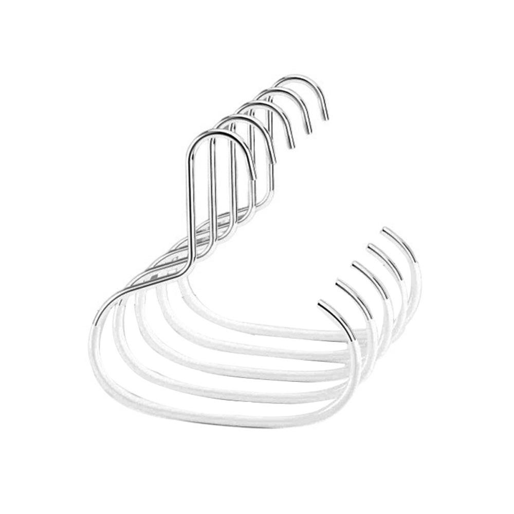 

5 шт. Крючок для хранения шляп, экономящий место, вмещает 8 шляп, вешалка для бейсболок, вешалка для шляп в шкаф, гардероб белый