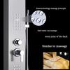Shower Panel Tower Rain Waterfall Massage System Jet Tub Tap & Tub Spout Tower Shower Column Brushed Nickel Shower Hand