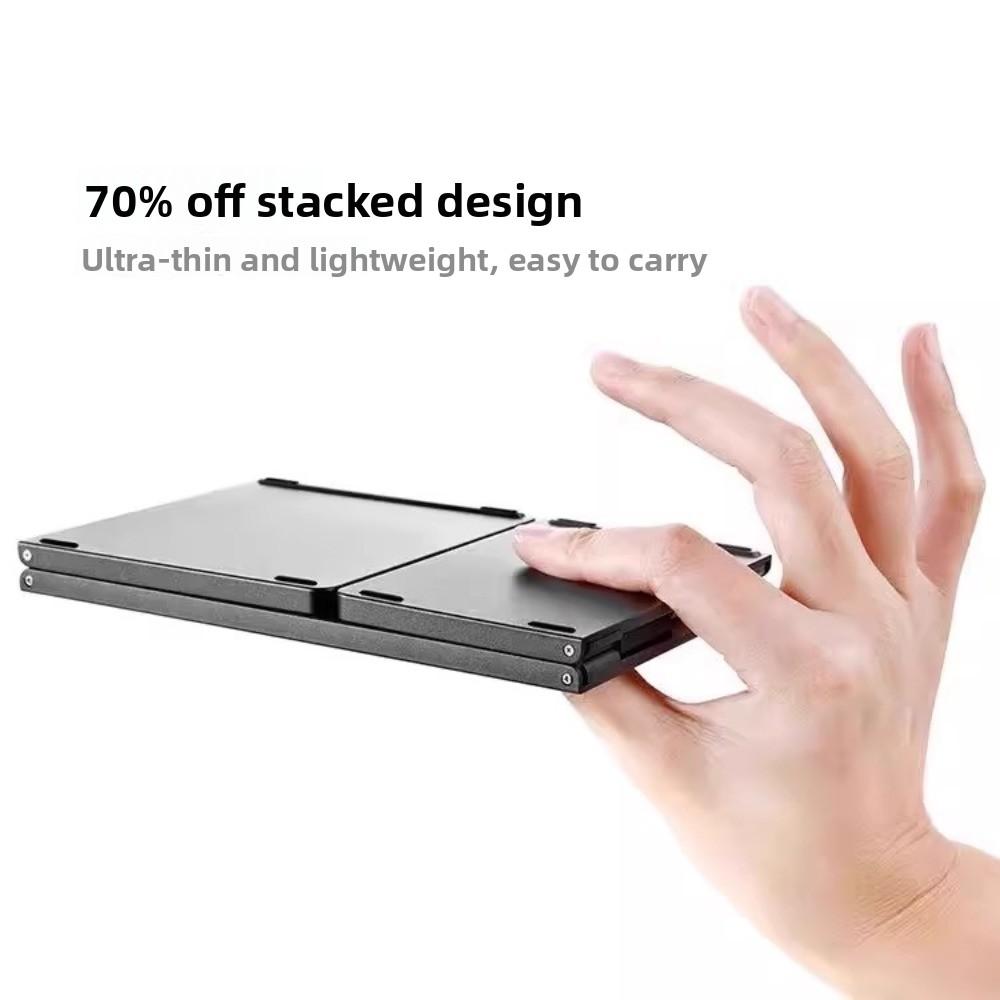 Bluetooth Keyboard Triple Folding Keyboard Is Suitable for iPad, Business Office Mini Mobile Phone Tablet Keyboard, Suitable for All Systems