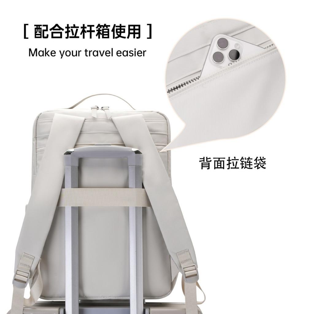 Schoolbag Backpack Men's Business Computer Bag Business Travel Commuter Lightweight Backpack Stylish Simple Young Large Capacity Women