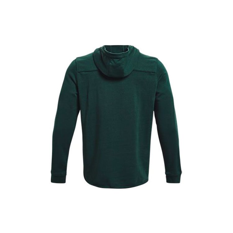 Under Armour Project Rock Logo Print Training Hoodie Men Green 1361747-384