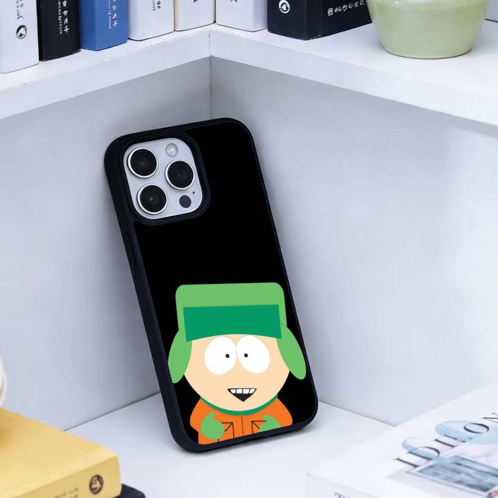 M-South P-Park Cartoon Phone Case For iPhone17,16,15,14,13 Plus,Pro Max Magnetic For Magsafe Wireless Charging