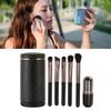 6 in 1 Makeup Brush Set Portable Synthetic Cosmetic Brushes Set for   Blending Powder Eye Shadow with Mirror
