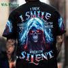 Demon Slayer Halloween Joint T-shirt 2025 Men's Summer New Kokushibo Anime Print American Trend Casual Loose Short Sleeved Top