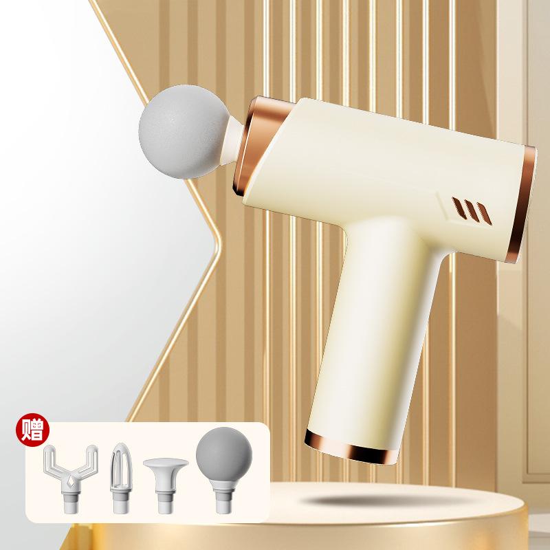 

Fascia Gun Профессиональный бесшумный ЖК-пульт с переменной частотой массажа Электрический тренажерный зал Высокочастотный вибрационный ударный пистолет