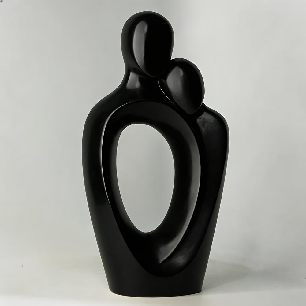 Couples Embrace Sculptural Ornaments, Love Themed Home Decor Suitable for Living Rooms, Desktops, and Holiday Decorations