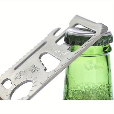 Stainless Steel EDC Pocket Tool 11 In 1 Credit Card Portable Multi Function Survival Tool For Outdoor Camping Hunting Traveling