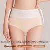 Damen Herbst und Winter Neue Unterwäsche mit hohem Bund, ohne Abdrücke, verlängerter Schritt