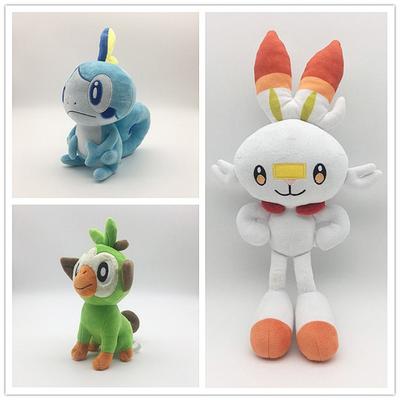 Caihezhi Cute Pokemon Grookey Sobble Soft Stuffed βελούδινη κούκλα καναπέ-κρεβάτι Παιδικό παιχνίδι διακόσμηση