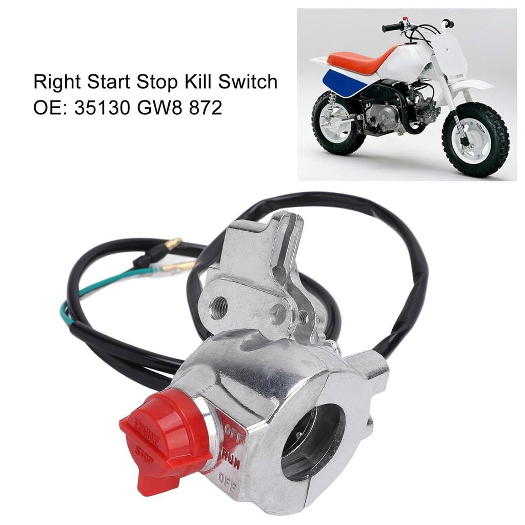 Motorcycle Start Stop Switch Assembly 35130-GW8-872s Easy Installation Right Start Stop Switch for Z50R 1991-1999