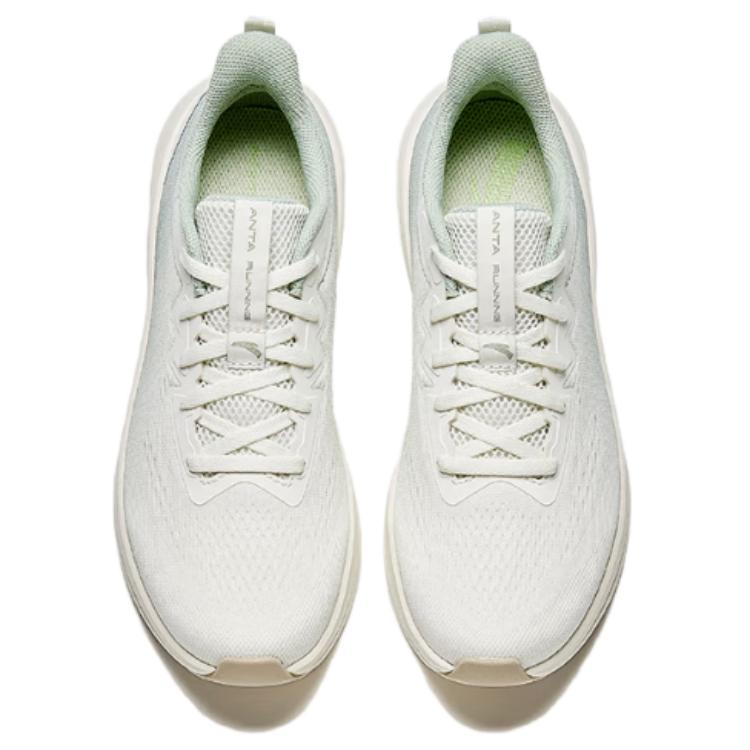 Anta Youchuan Comfortable Fashion Breathable Lightweight Low-Top Running Shoes Women sneaker White Green 922515514-3