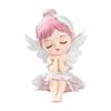 Ballerina Angel Figurine Winged Ornament with Carved Feathers