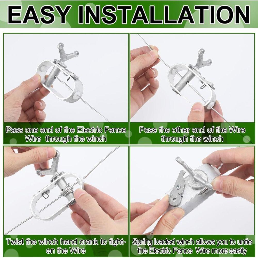 Schwerlast Kabelspanner Silber Elektrozaun Spanner Neu Draht Ratsche Spanner Bauernhof