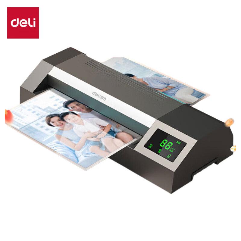 Офисный ламинатор Deli 14371 A3/A4 Smart Touch, китайская вилка (адаптер в комплекте)