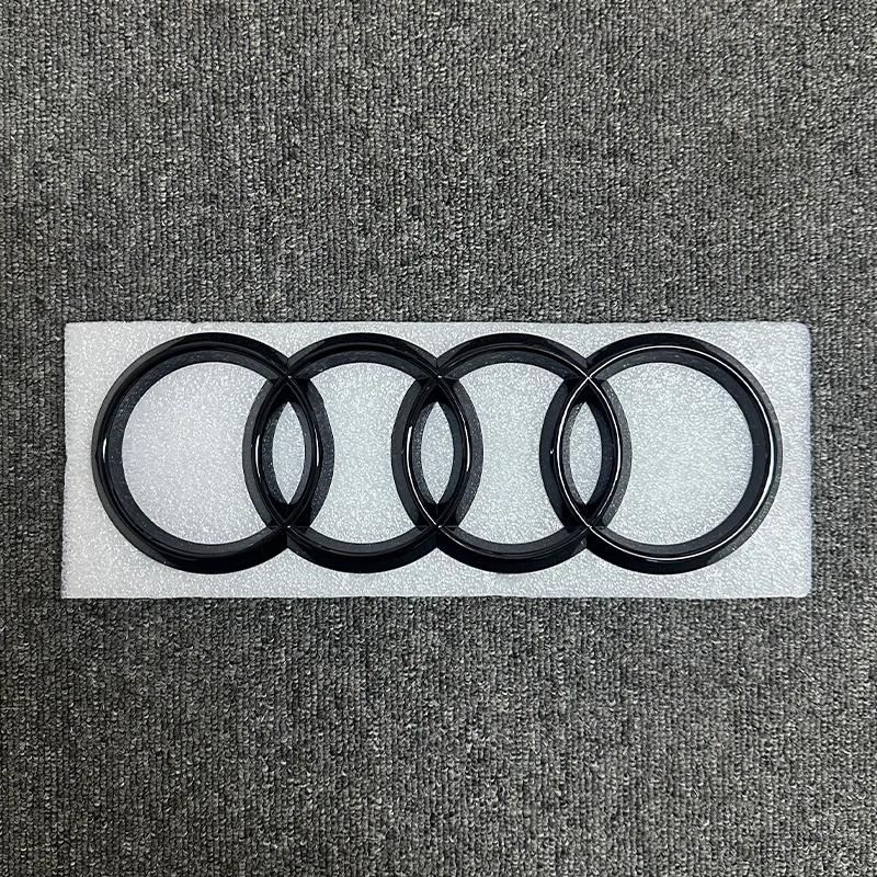 Automobile new ABS letter sticker modified q2 Q2 front and rear four-ring logo 2016-2018 Quattro Sline car trunk badge black