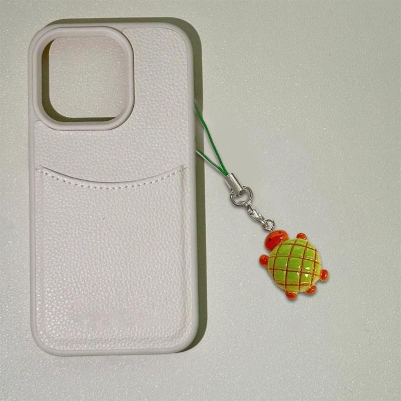 Versatile Pineapple Bun Turtles Phone Charm Charming Turtles Phone Chain Accessory with Pineapple Bun for Adults