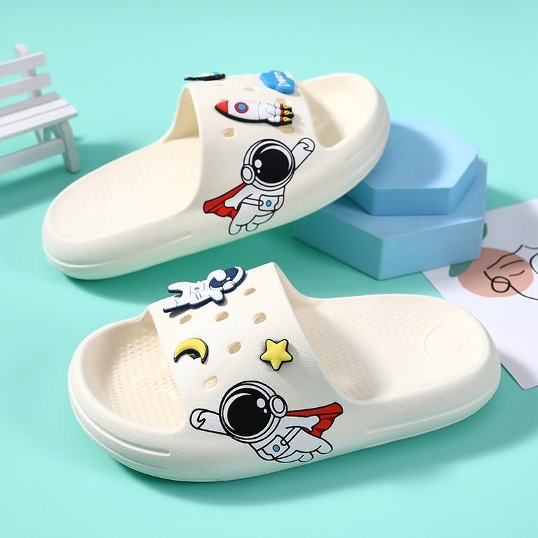 Trendy And Fun Eva Slide Slippers For Girls Featuring Rabbit And Astronaut Designs Perfect For All Seasons