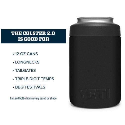 YETI Rambler 12oz Colster Can Insulator for Standard Size Cans, Black (Empty Cans)